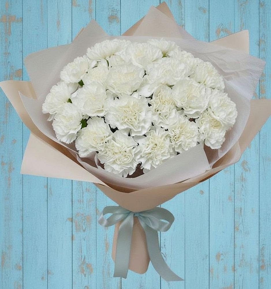 Букет цветов из: Гвоздики в Белоозерский