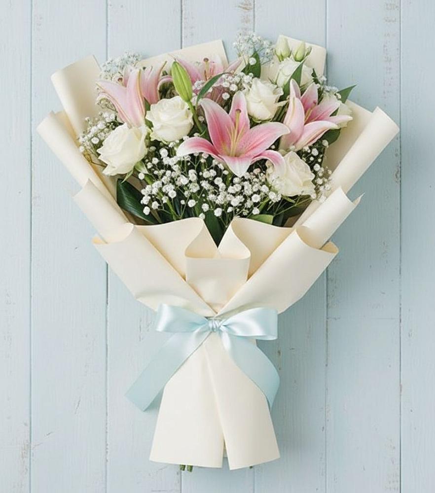 Букет цветов из: Лилии в Белоозерский