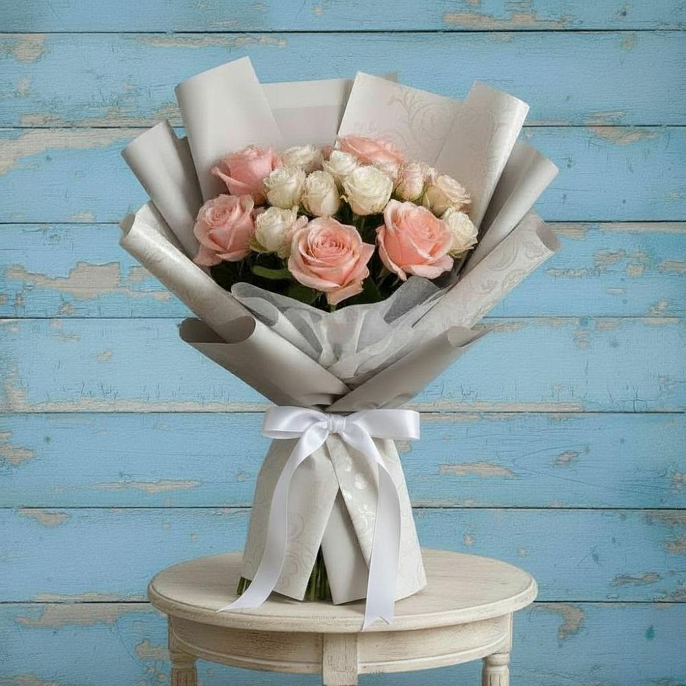 Букет цветов из: Розы в Белоозерский