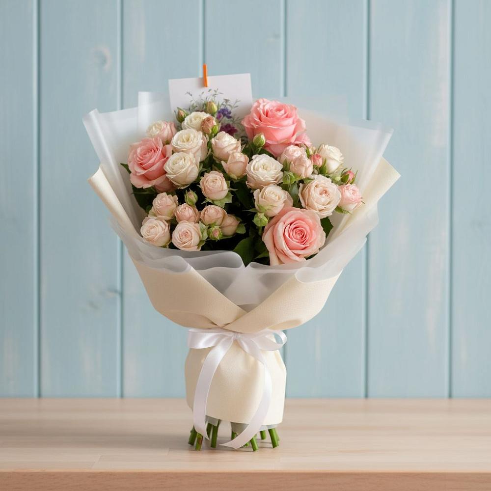 Букет цветов из: Розы в Белоозерский