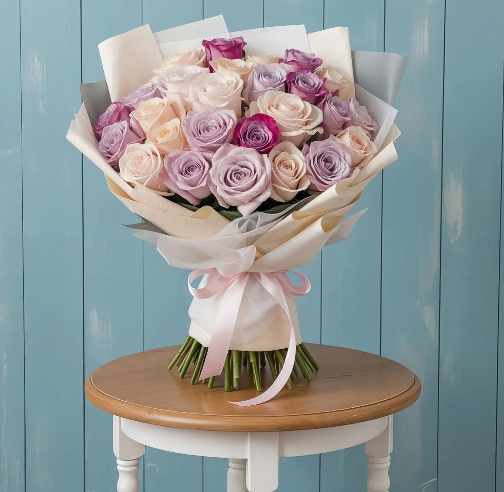 Букет цветов из: Розы в Белоозерский