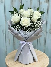 Букет цветов из:  Розы в Белоозерский