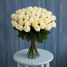 Букет 51 Белая роза Эдлесс Лав #REPLACE_PRED# Белоозерский