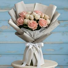 Букет цветов из:  Розы в Белоозерский