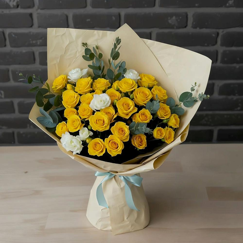 Букет цветов из: Розы в Белоозерский