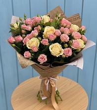 Букет цветов из:  Розы в Белоозерский