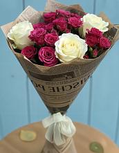 Букет цветов из:  Розы в Белоозерский