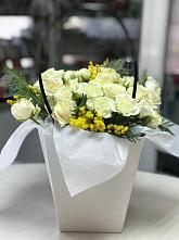 Цветочная композиция из Розы  в Белоозерский