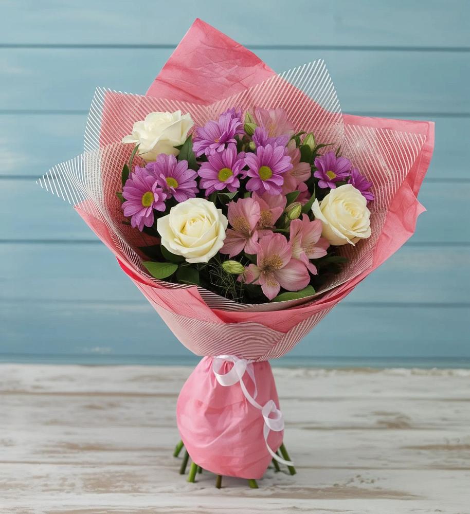 Букет цветов из: Герберы в Белоозерский