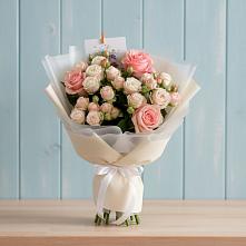 Букет цветов из:  Розы #REPLACE_PRED# Белоозерский