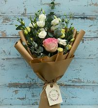 Букет цветов из:  Розы и Лизиантусы в Белоозерский